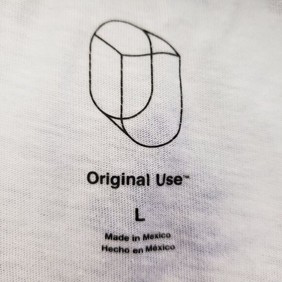 Original Use Womens T Shirt Size Large Blue Tie Dye Tee Short Sleeve Crew Neck - Picture 6 of 8